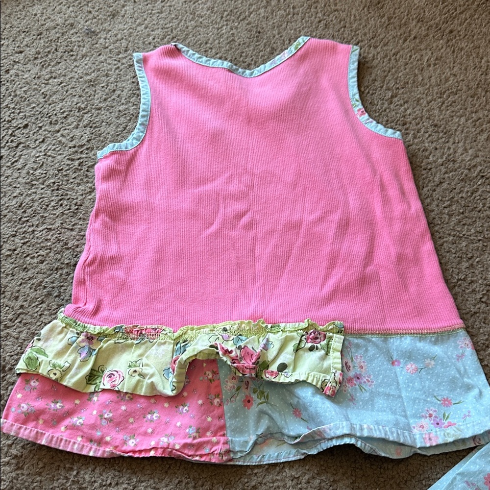 Vintage Hanna Andersson Pink and Blue Floral Matching Set - Picture 5 of 6
